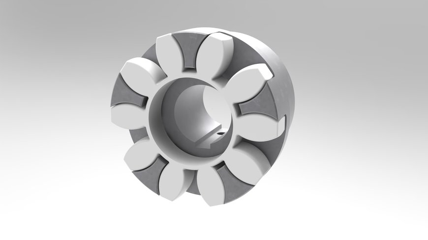 Spidex elastic jaw couplings for high-temperature applications